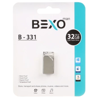 فلش مموری بکسو مدل BEXO B-331 USB2.0 با ظرفیت 32 گیگابایت | فروشگاه آریا