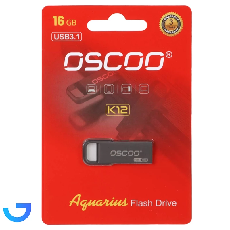 قیمت و خرید فلش مموری اسکو مدل OSCOO K12 Aquarius USB3.1 Flash Memory - 16GB | فروشگاه آریا