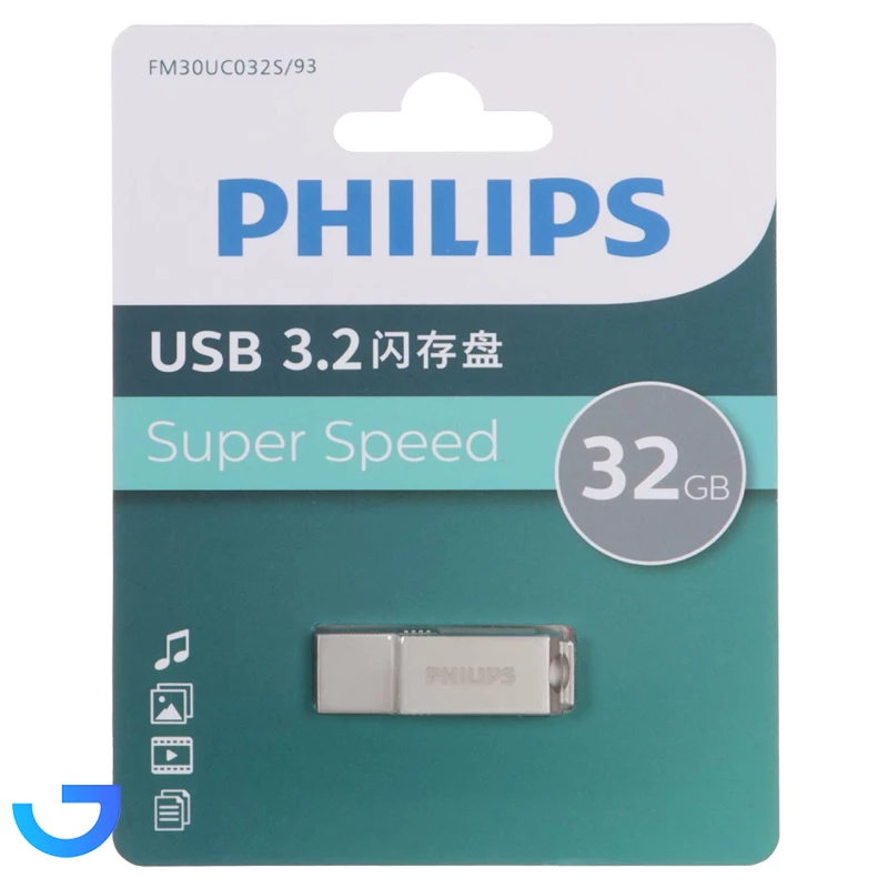 قیمت و خرید فلش مموری فیلیپس مدل Philips FM30UC032S/93 USB 3.2 Type-C با ظرفیت 32 گیگابایت | فروشگاه آریا