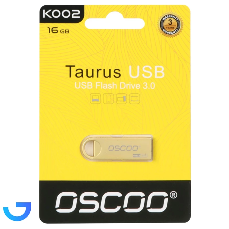 قیمت و خرید فلش مموری اسکو مدل OSCOO K002 Taurus USB3.0 Flash Memory - 16GB | فروشگاه آریا