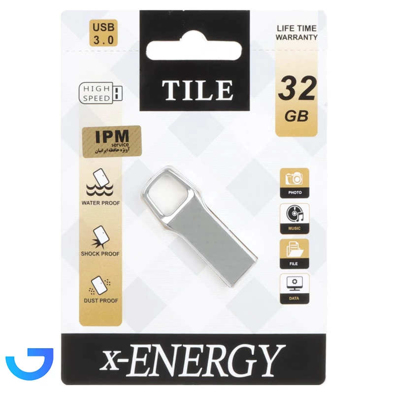 قیمت و خرید فلش مموری ایکس انرژی مدل X-ENERGY Tile USB3.0 Flash Memory - 32GB | فروشگاه آریا