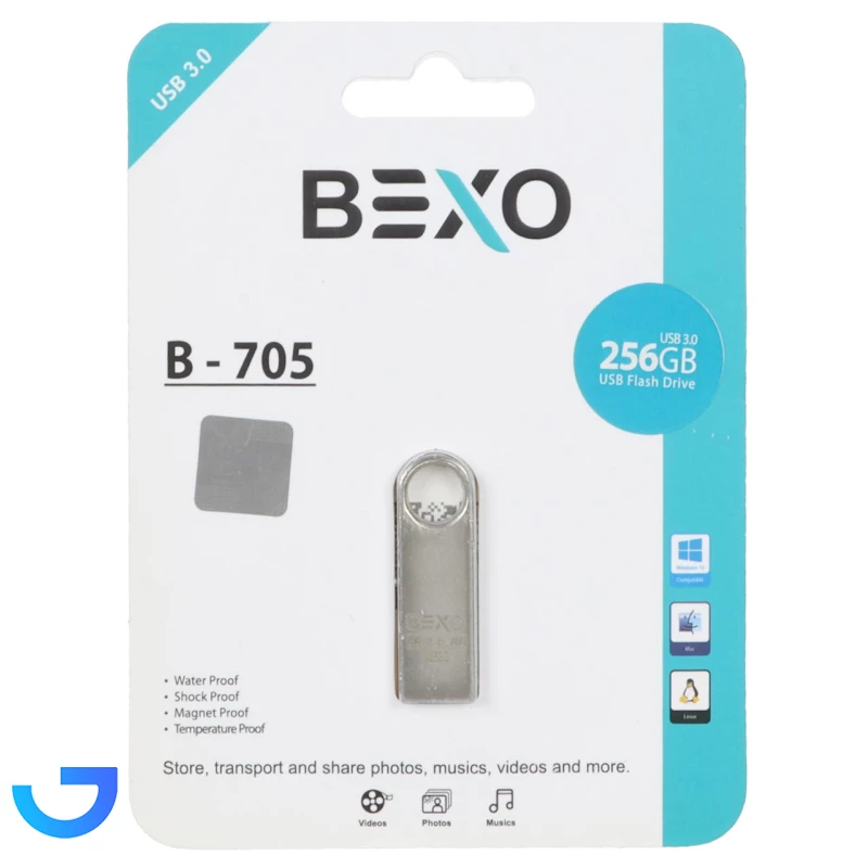 فلش مموری بکسو مدل BEXO B-705 USB3.0 با ظرفیت 256 گیگابایت نمای ۲