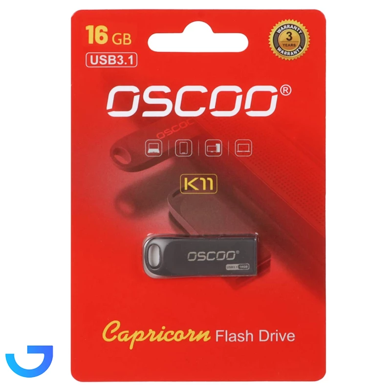 قیمت و خرید فلش مموری اسکو مدل OSCOO K11 Capricorn USB3.1 Flash Memory - 16GB | فروشگاه آریا