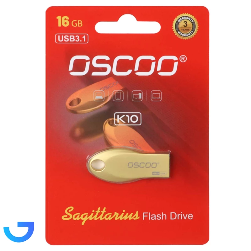 قیمت و خرید فلش مموری اسکو مدل OSCOO K10 Sagittarius USB3.1 Flash Memory - 16GB | فروشگاه آریا