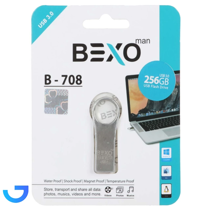 قیمت و خرید فلش مموری بکسو مدل BEXO B-708 USB3.0 با ظرفیت 256 گیگابایت | فروشگاه آریا