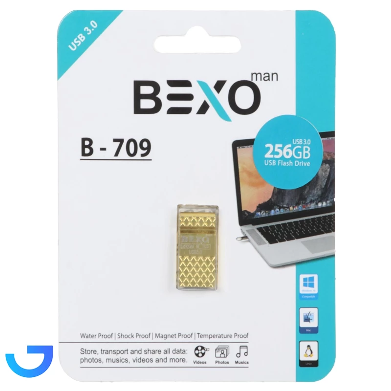 فلش مموری بکسو مدل BEXO B-709 USB3.0 با ظرفیت 256 گیگابایت نمای ۲