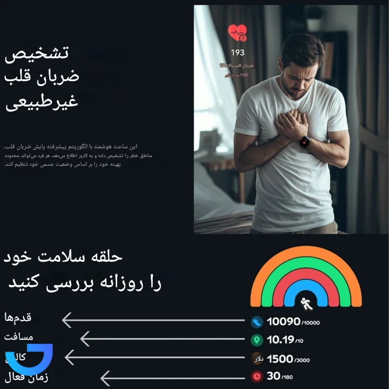 قیمت و خرید ساعت هوشمند گلوریمی مدل GX TRACE (53 میلی‌متر) | فروشگاه آریا