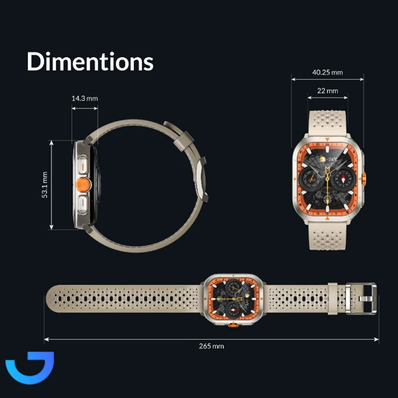 قیمت و خرید ساعت هوشمند گلوریمی مدل GX TRACE (53 میلی‌متر) | فروشگاه آریا