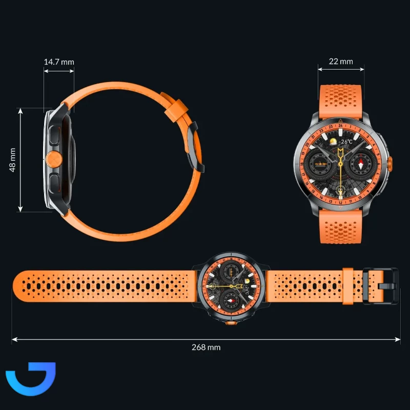 قیمت و خرید ساعت هوشمند گلوریمی مدل GX RACE (48 میلی‌متر) | فروشگاه آریا
