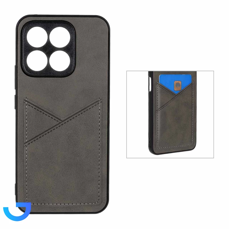 قیمت و خرید قاب طرح چرم جاکارتی دار داخل خز مناسب برای  Honor X8c | فروشگاه آریا