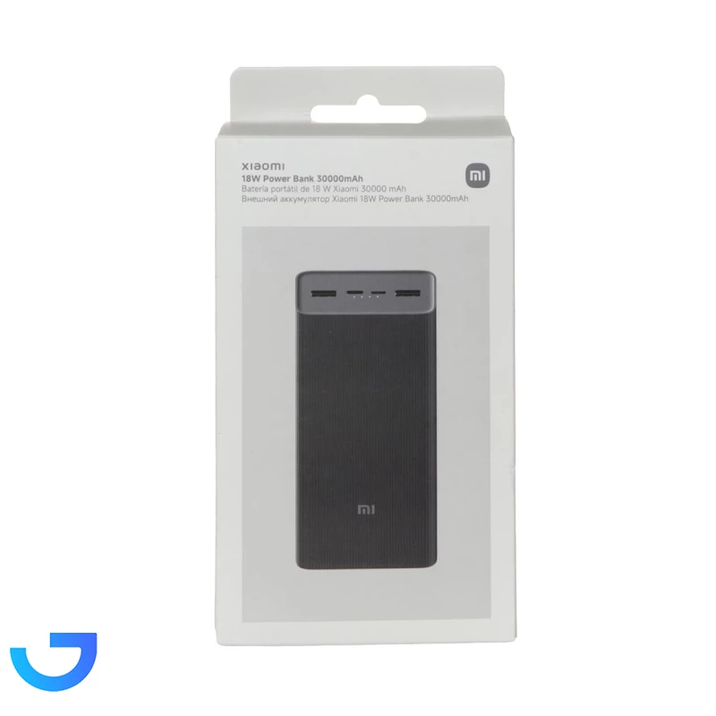 قیمت و خرید پاوربانک فست شارژ Xiaomi 30000mAh مدل PB3018ZM | فروشگاه آریا