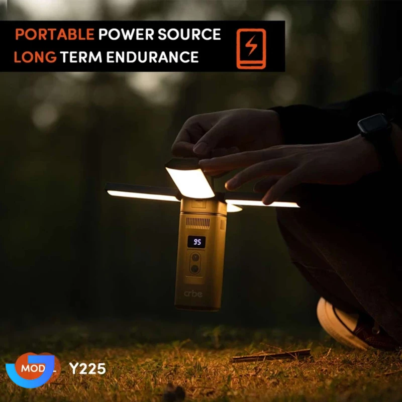 قیمت و خرید اسپیکر بی سیم و چراغ کمپینگ Crbe مدل Y225 | فروشگاه آریا