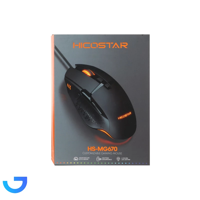 قیمت و خرید ماوس با سیم هایکواستار مدل Hicostar مدل HS-MG670 | فروشگاه آریا