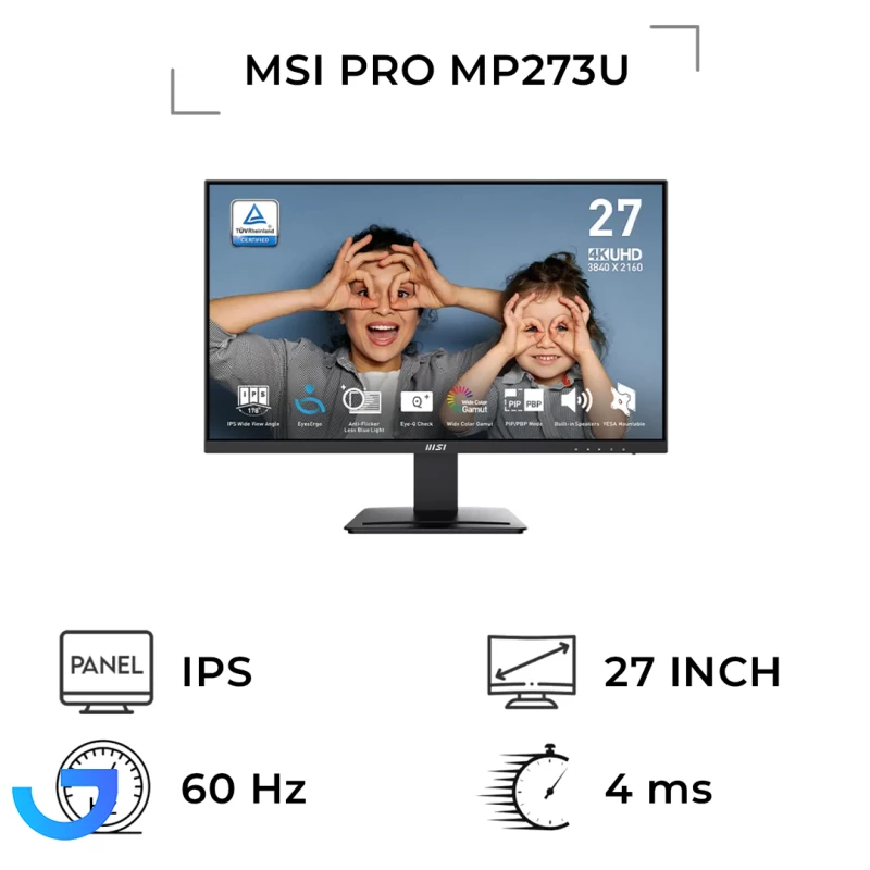 قیمت و خرید مانیتور 27 اینچ ام اس آی مدل MSI Pro MP273U | فروشگاه آریا