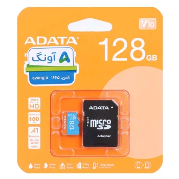 کارت حافظه microSDXC ای دیتا مدل Premier UHS-I U1 Class 10-100MB/s-ظرفیت 128 گیگابایت | فروشگاه آریا