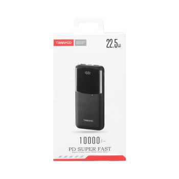 پاوربانک (PD و فست شارژ) Tranyoo 22.5W 10000mAh مدل T-K06 | فروشگاه آریا