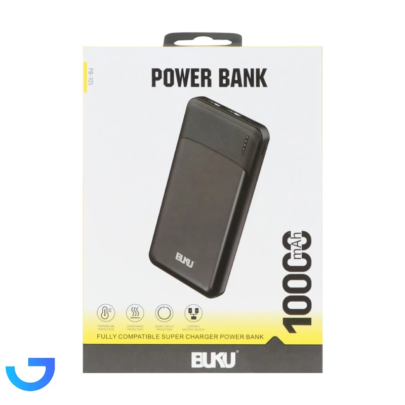 قیمت و خرید پاوربانک فست شارژ BUKU 10000mAh مدل PB-105 | فروشگاه آریا