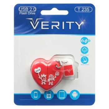 فلش مموری عروسکی وریتی مدل Verity T235 USB2.0 Flash Memory - 64GB | فروشگاه آریا