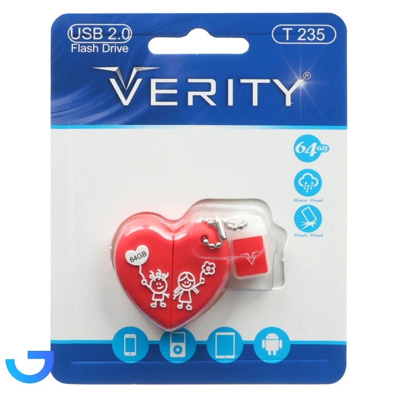 قیمت و خرید فلش مموری عروسکی وریتی مدل Verity T235 USB2.0 Flash Memory - 64GB | فروشگاه آریا
