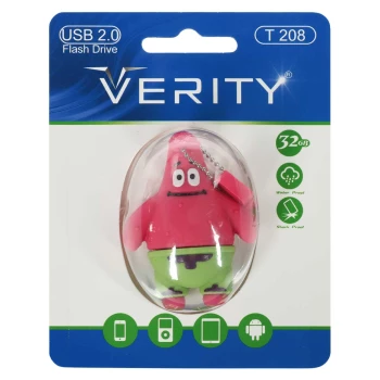 فلش مموری عروسکی وریتی مدل Verity T208 USB2.0 Flash Memory-32GB | فروشگاه آریا