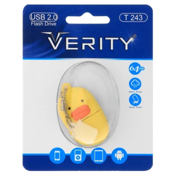 فلش مموری عروسکی وریتی مدل Verity T243 USB2.0 Flash Memory - 64GB | فروشگاه آریا