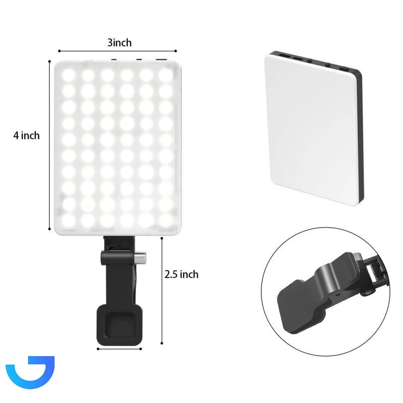 قیمت و خرید چراغ سلفی شارژی با گیره اتصال به موبایل و تبلت یسیدو مدل DH12 | فروشگاه آریا