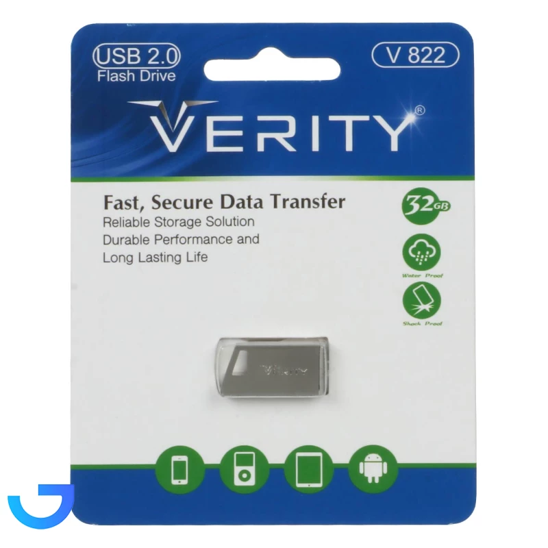 قیمت و خرید فلش مموری وریتی مدل Verity V822 USB2.0 Flash Memory - 32GB | فروشگاه آریا