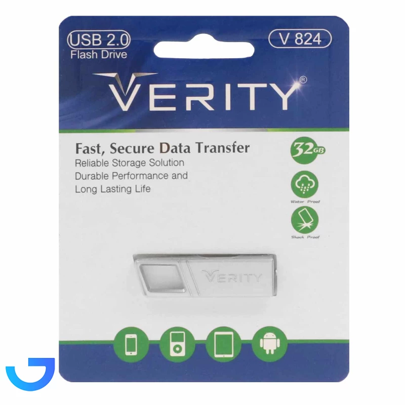 فلش مموری وریتی مدل Verity V824 USB2.0 Flash Memory - 32GB نمای ۲