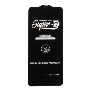 محافظ صفحه نمایش Full Cover Super D Mietubl-ESD مناسب برای Poco C75 / Poco C71 / Redmi A5 / Poco M7 | فروشگاه آریا