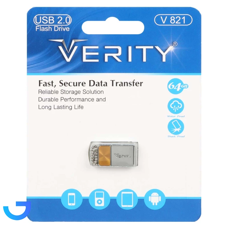 قیمت و خرید فلش مموری وریتی مدل Verity V821 USB2.0 Flash Memory - 64GB | فروشگاه آریا