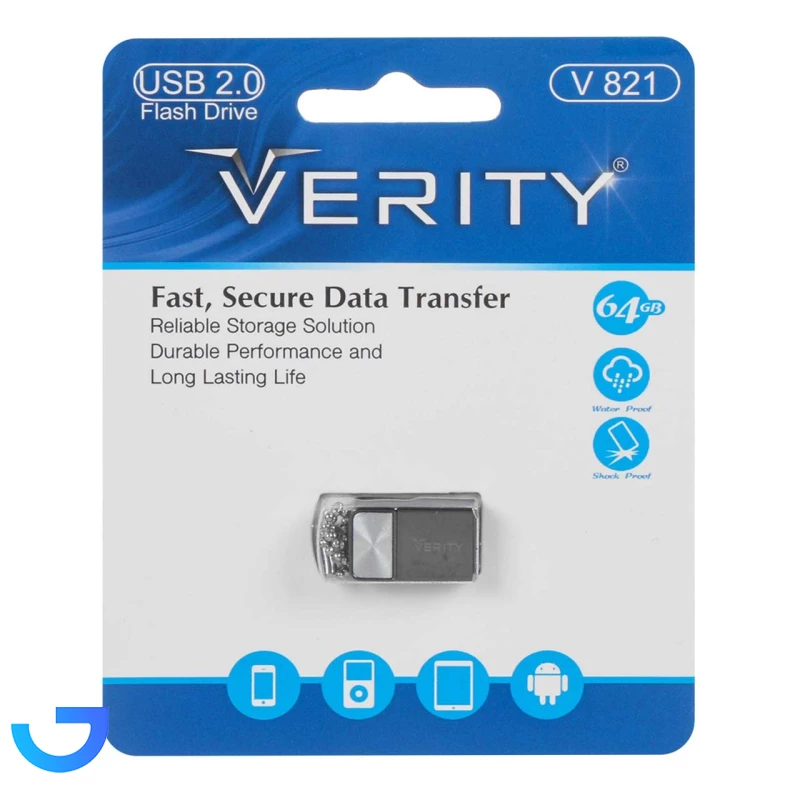 قیمت و خرید فلش مموری وریتی مدل Verity V821 USB2.0 Flash Memory - 64GB | فروشگاه آریا