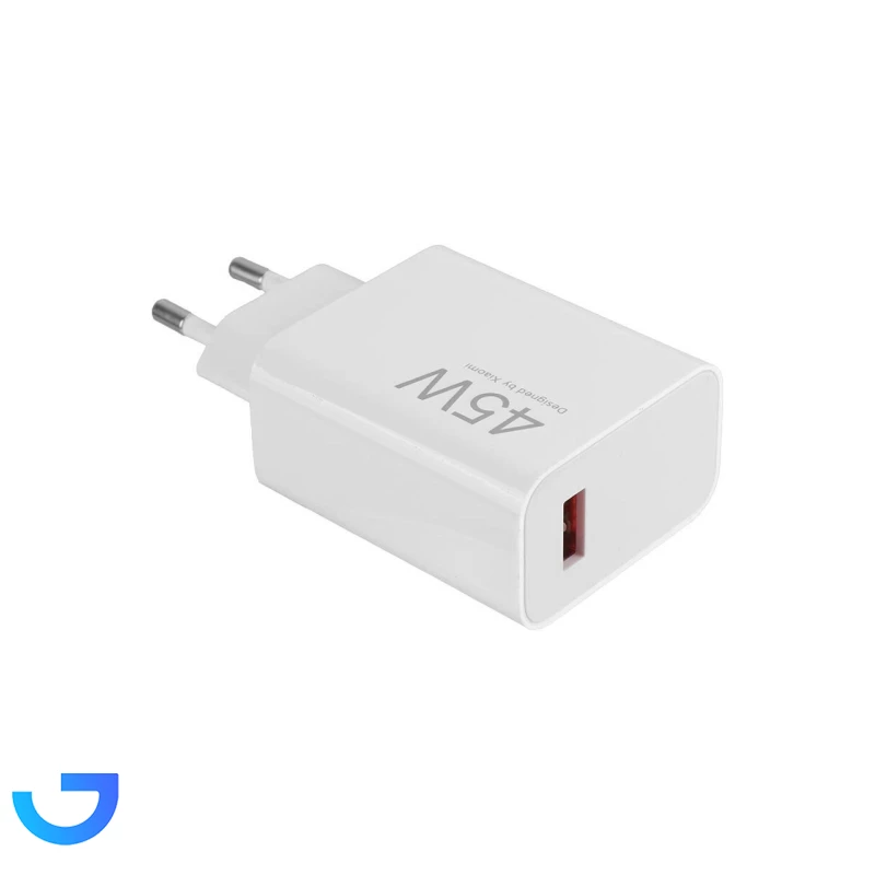 قیمت و خرید شارژر دیواری 45W سرکارتنی فست تک پورت شیائومی مدل MDY-17-EF 45W | فروشگاه آریا