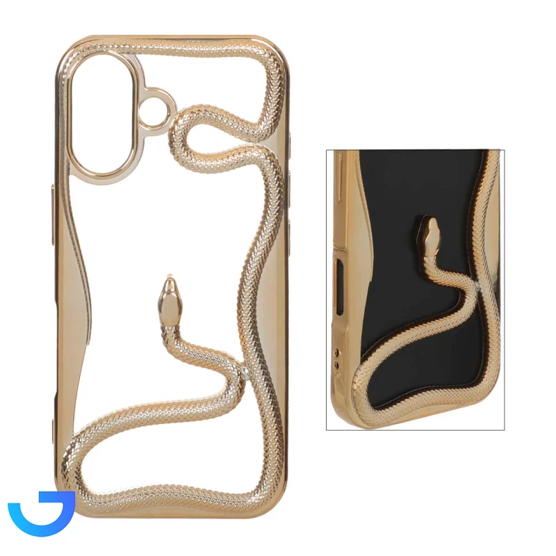 قیمت و خرید قاب الکتروپلیتینگ Snake مدل Apple iPhone 16 | فروشگاه آریا