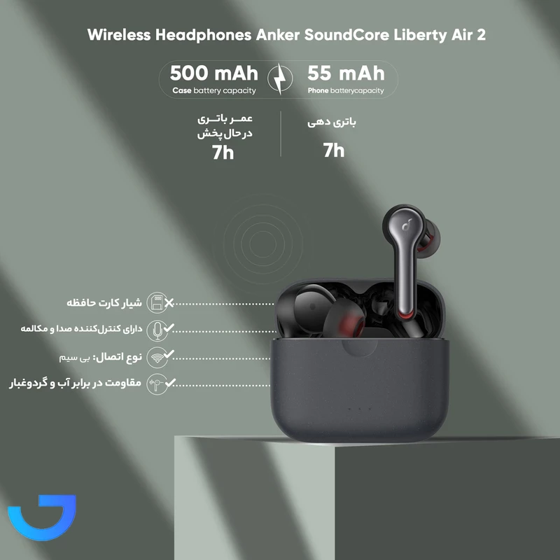 قیمت و خرید هدفون بلوتوثی انکر مدل LIBERTY AIR 2 A3910012 | فروشگاه آریا