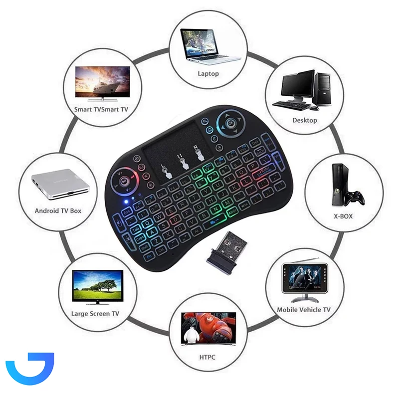 قیمت و خرید مینی کیبورد بی سیم اکسون مدل Back lit l8 | فروشگاه آریا