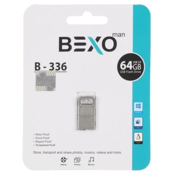 فلش مموری بکسو مدل B-336 USB2.0 ظرفیت 64گیگابایت | فروشگاه آریا