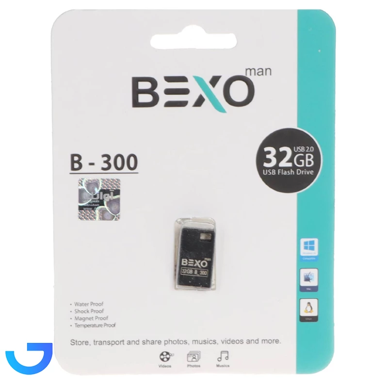قیمت و خرید فلش بکسو مدل B-300 USB2.0 ظرفیت 32GB | فروشگاه آریا