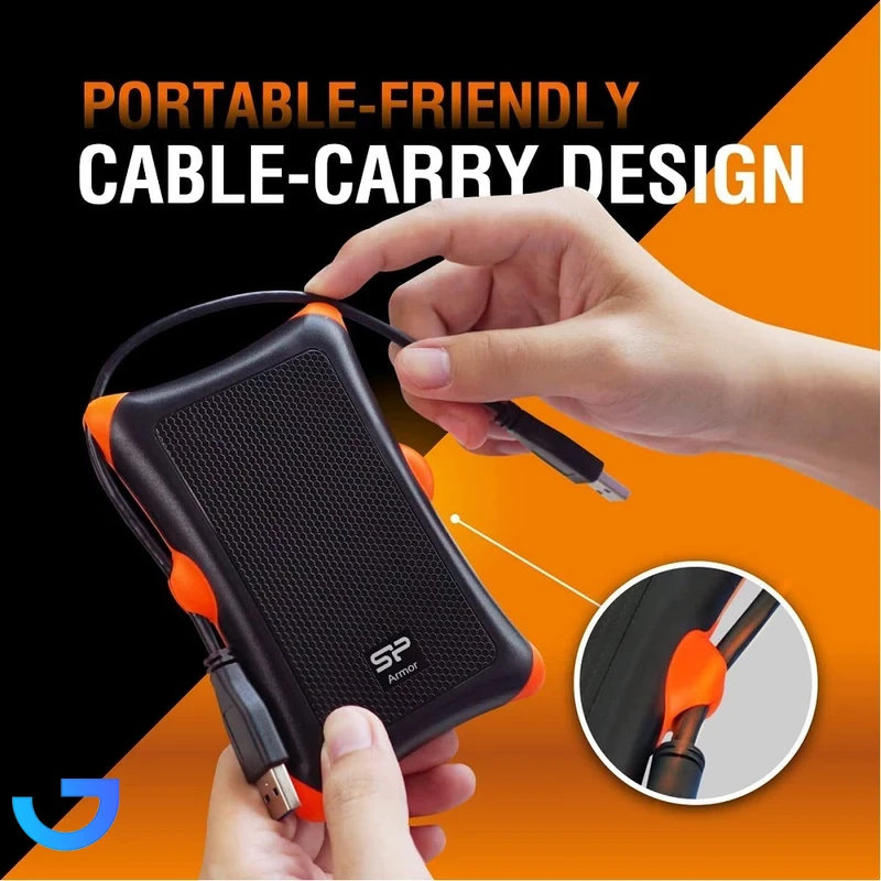قیمت و خرید هارد اکسترنال سیلیکون پاور مدل Armor A30 ظرفیت 2 ترابایت دارای رابط USB Type-A 3.2 | فروشگاه آریا