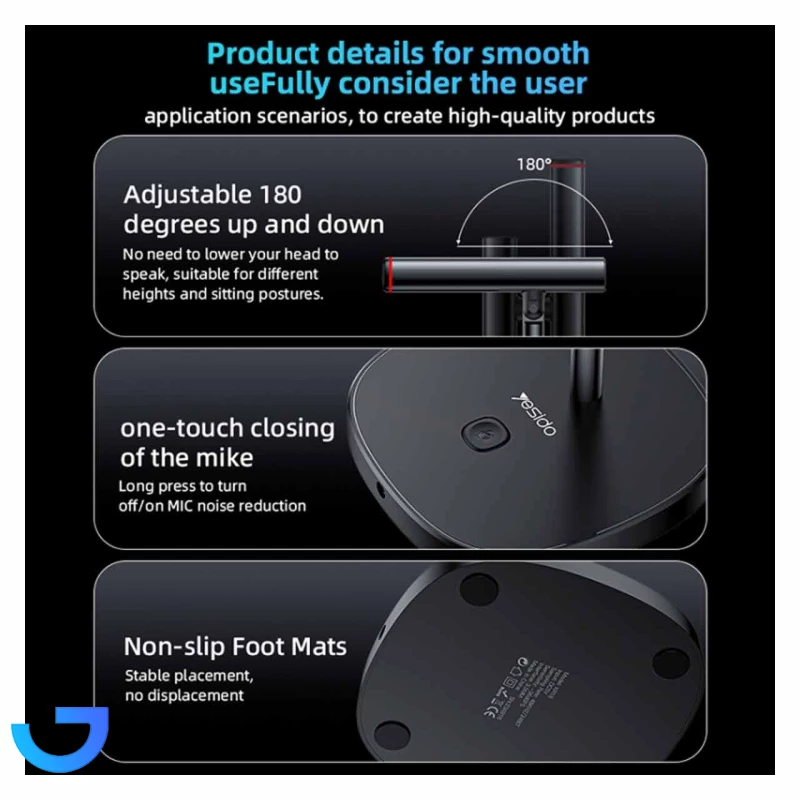 قیمت و خرید میکروفن رومیزی یسیدو مدل KR18 | فروشگاه آریا