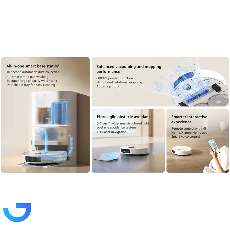 قیمت و خرید جارو رباتیک شیائومی مدل Robot Vacuum X20 Plus | فروشگاه آریا