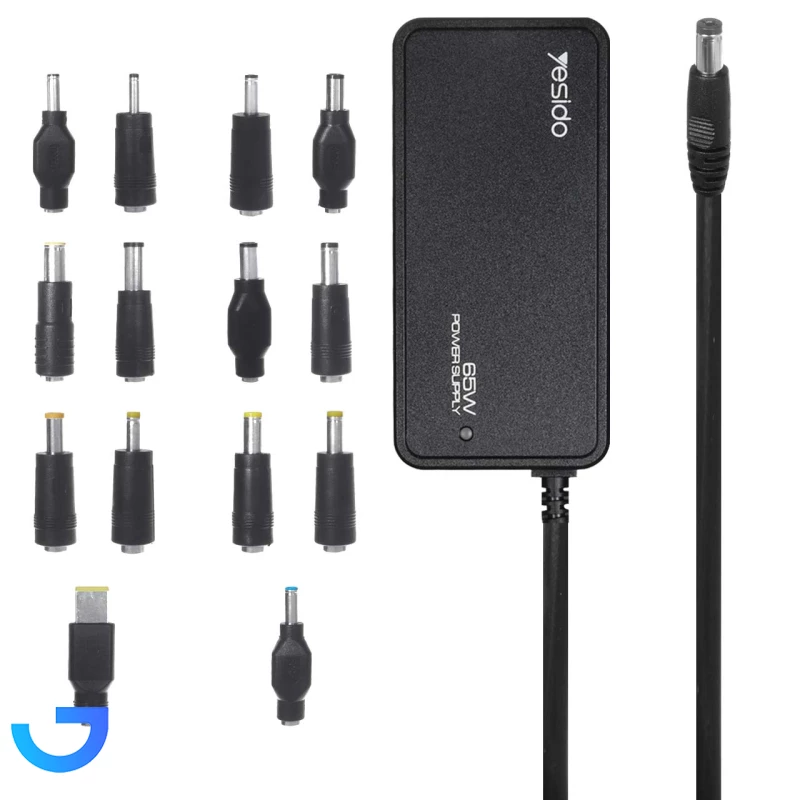 قیمت و خرید آداپتور لپ تاپ همه کاره یسیدو مدل CG11E 65W | فروشگاه آریا