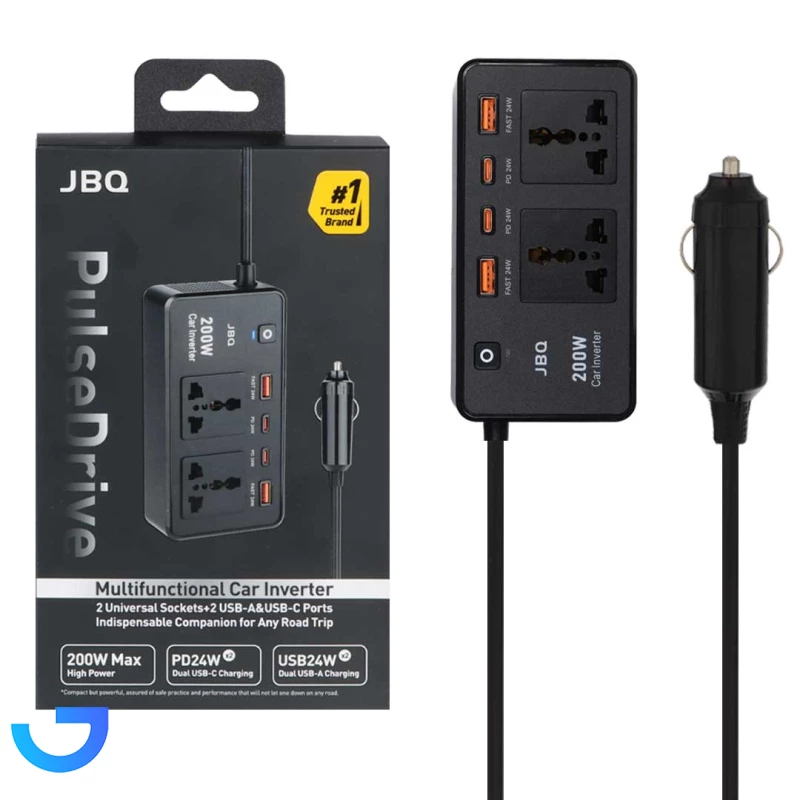 قیمت و خرید اینورتر خودرو JBQ مدل Pulse Drive M670852 200W | فروشگاه آریا