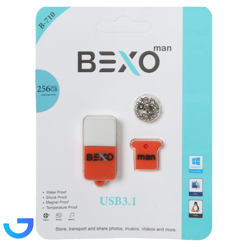 قیمت و خرید فلش مموری بکسو مدل B-710 USB3.1 با ظرفیت 256 گیگابایت | فروشگاه آریا