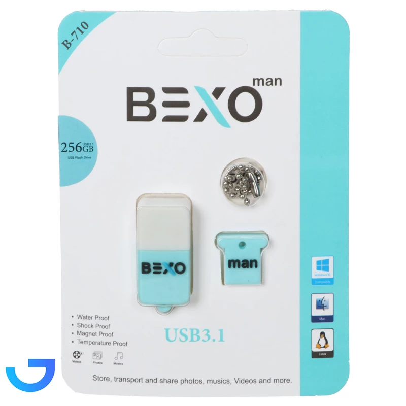 قیمت و خرید فلش مموری بکسو مدل B-710 USB3.1 با ظرفیت 256 گیگابایت | فروشگاه آریا