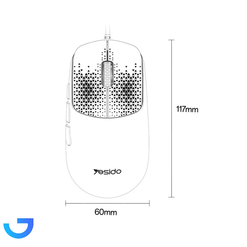 قیمت و خرید ماوس باسیم گیمینگ یسیدو مدل KB32 | فروشگاه آریا