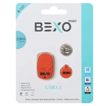 فلش مموری بکسو مدل B-715 ظرفیت 256 گیگابایت USB 3.1 | فروشگاه آریا