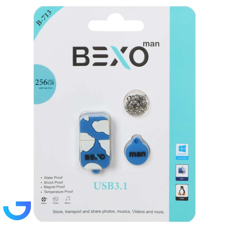 قیمت و خرید فلش مموری بکسو مدل B-713 ظرفیت 256 گیگابایت USB 3.1 | فروشگاه آریا