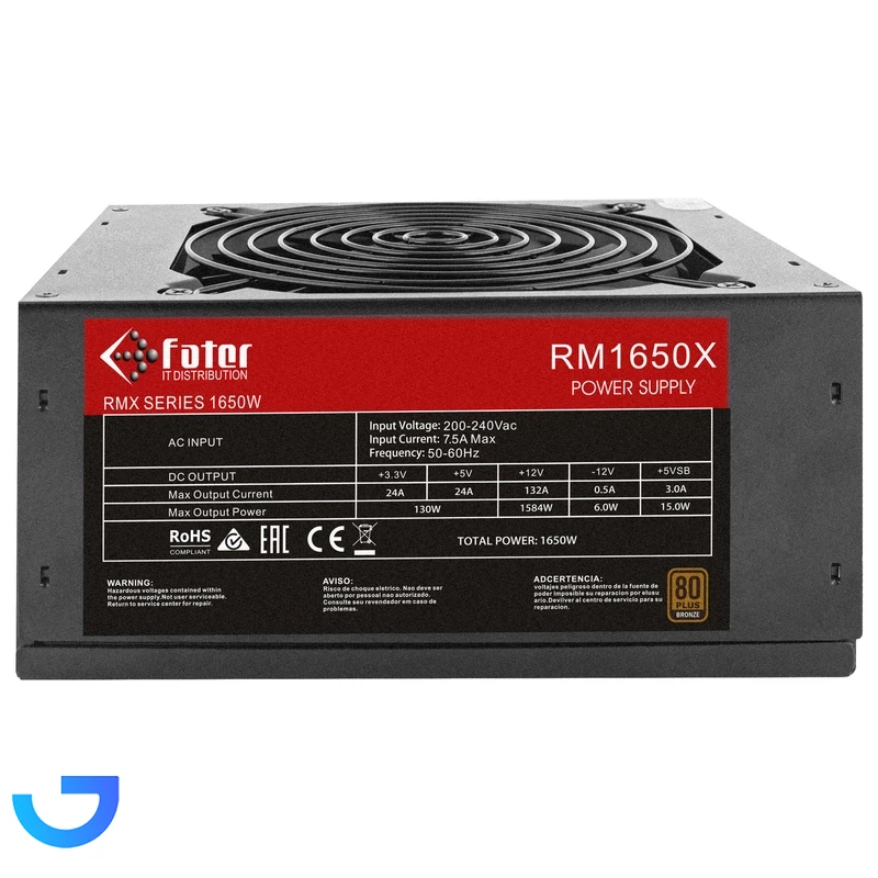 قیمت و خرید منبع تغذیه کامپیوتر 1650 وات فاطر مدل RM-1650 80+ Bronze 1650W | فروشگاه آریا