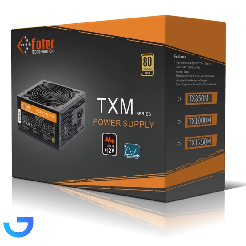 قیمت و خرید منبع تغذیه کامپیوتر فاطر مدل TX1250M 80 Plus Gold توان 1250 وات | فروشگاه آریا