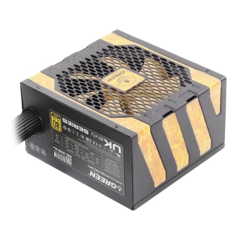 منبع تغذیه کامپیوتر گرین GP600A-UK Evo V3.1 80 Plus Gold توان 600 وات | فروشگاه آریا